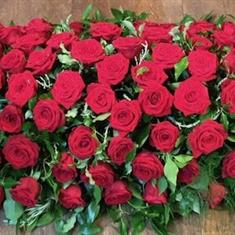 Red Rose - Double Ended Casket Spray