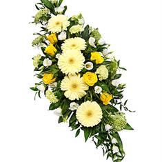 Yellow - Double Ended Casket Spray