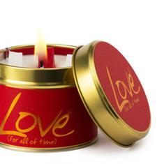 Lily-Flame LOVE scented candle
