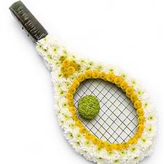 Tennis Racket Funeral Tribute