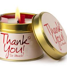 Lily-Flame Thank You scented candle